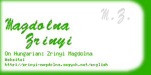 magdolna zrinyi business card